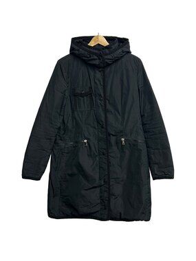 Moncler Down Coat M Mauve C Black Long Sleeve Winter Fall 2